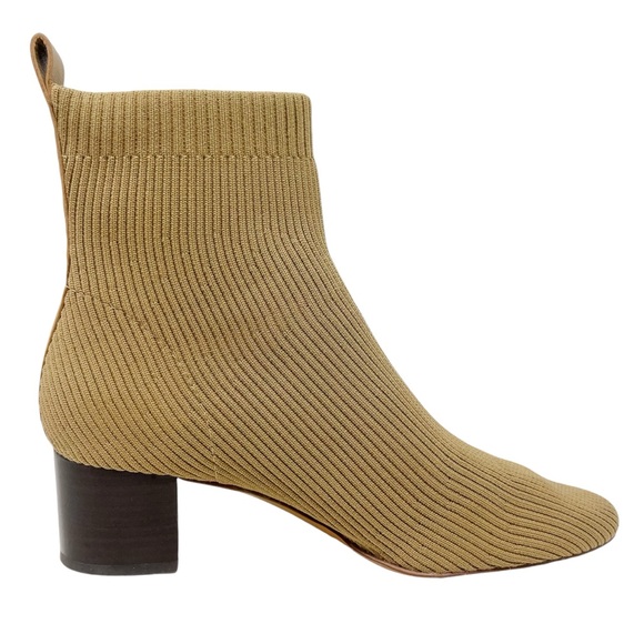 Everlane The Glove Boot Ribbed Sock Ankle Bootie Women’s 8.5 Tumbleweed Yellow - Picture 4 of 12